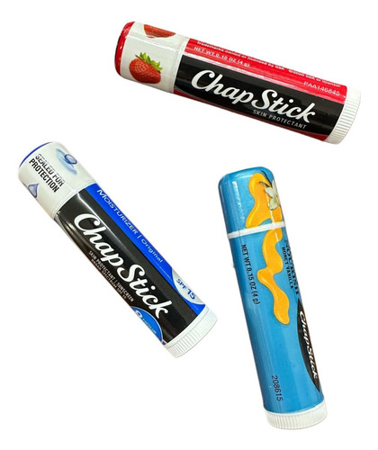 Chap Stick 3 Piezas Original, Honey Nourish Y Fresa