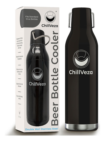 Enfriador De Botellas Chillveza Beer De Doble Pared De Acero