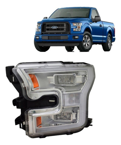 Optico Izquierdo Para Ford F-150 2015 2020 Cn Apolleta