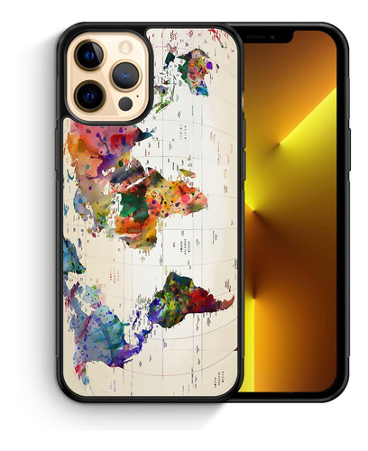 Mapamundi Aquacolor Mapa Funda Celular Todas Las Marcas Tpu 