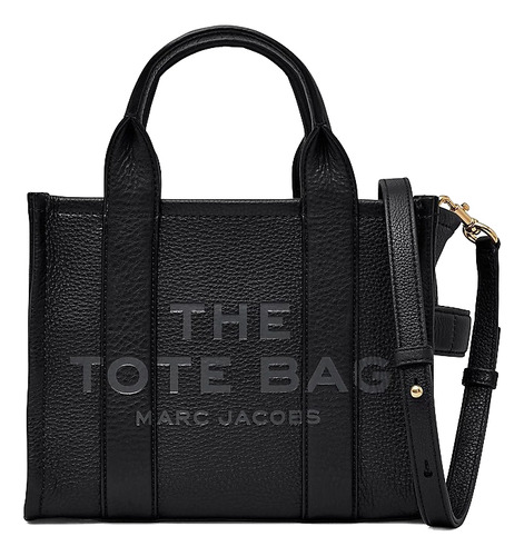 The Leather Mini Tote Bag (small) Marc Jacobs - Nueva Negro Lisa Níquel Negro