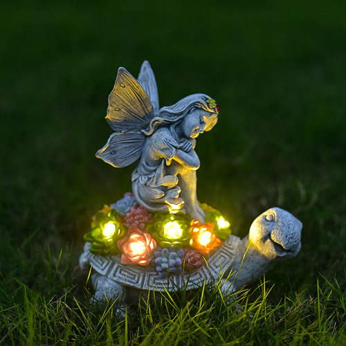 Estatuas Solares De Jardín Al Aire Libre, Estatua De Resina