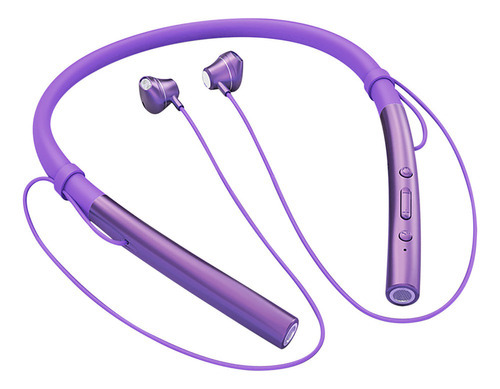 Audífonos Bluetooth Inalámbricos Y De Ultra Larga Duración P Color Púrpura