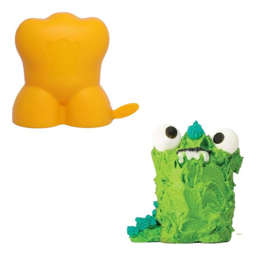 Molde Para Bolo Cupcake 3d Cake Doce Creature Laranja Chef'n
