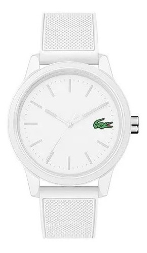 Relógio Lacoste Masculino Esportivo Branco Original Borracha