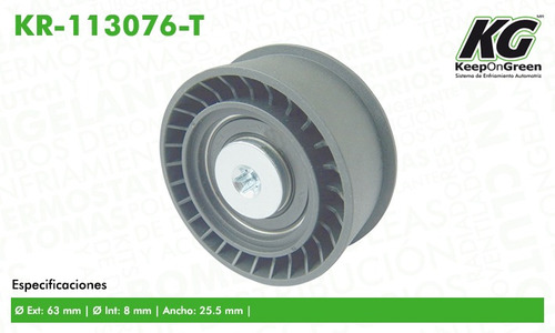 Polea Guia De Distribucion Astra Base 2000 - 2003 Dohc 1.8l