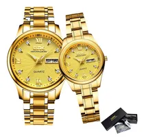 Comprar Relojes Pareja Opk Cuarzo Con Calendario Clásico, 2 Un