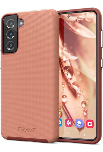 Funda Doble Capa Crave - Samsung Galaxy S21/s21 5g (rosado)