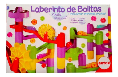 Laberinto De Bolitas Antex Vuelta Al Mundo Didactico Canicas