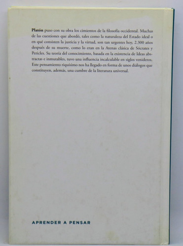 Platón . Aprender A Pensar (Usado)
