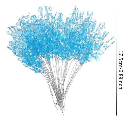 30 De Flores Artificiales Hechos A Mano Con Forma De Azul