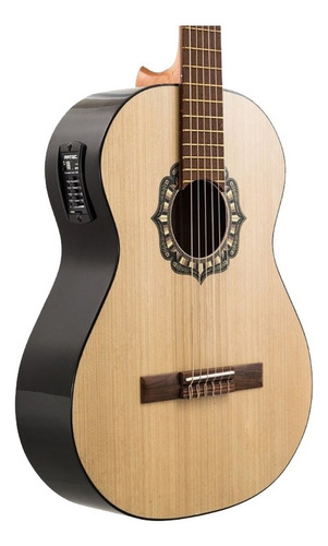 Guitarra Clasica Criolla Con Mic Fonseca Modelo 25ec C/eq