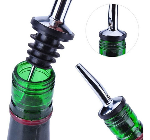 A A 10 Vertedores Acero Inoxidable Dosificadores Botellas