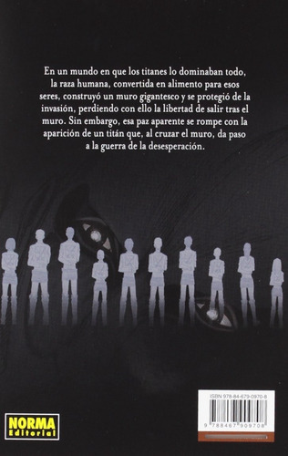 Imagen 2 de 6 de Shingeki No Kyojin Attack On Titan Ataque A Los Titanes # 1