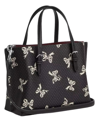 Bolsa Tote Coach Tote Color Negro Lazos