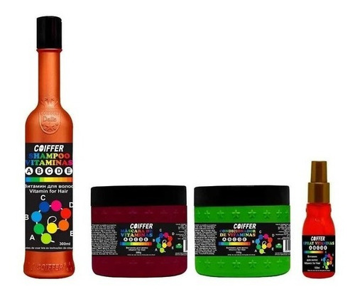Imagem 1 de 2 de Kit Vitaminas Coiffer - Previne Queda Cabelo