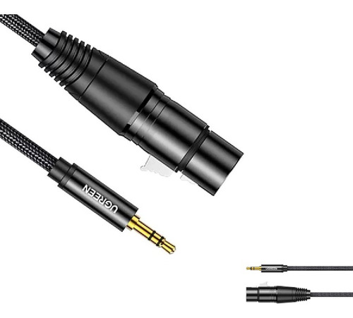 Xlr (3 Pines)(hembra) Cable 3.5mm Trs Mini Plug 1m Micro Pc