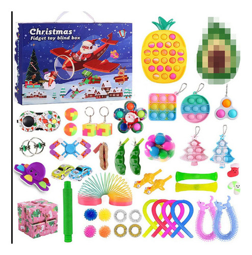 45pcs 2022 Calendario De Adviento Navidad Figetsss Fidget To