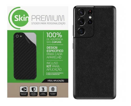 Skin Premium Adesivo De Couro Para S21 Ultra