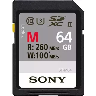 Cartão Sdxc 64gb Sony Uhs-iiu3 Sériem De 260mb/s C10 Lacrado