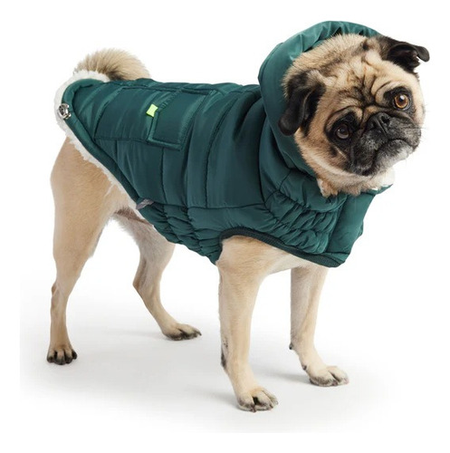 Gfpet Parka Super Puff Impermeable Perro, Verde - Medium