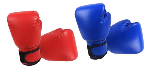 2 Pares De Luvas De Kickboxing Respiráveis De Malha Pu