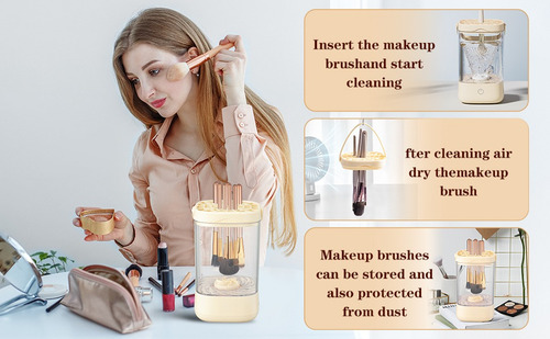 Limpiador Electrico Para Brochas De Maquillaje Automática