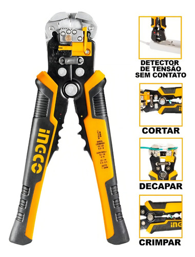 Pelacable Automático 81/4 Detector Electricidad 4 En 1 Ingco