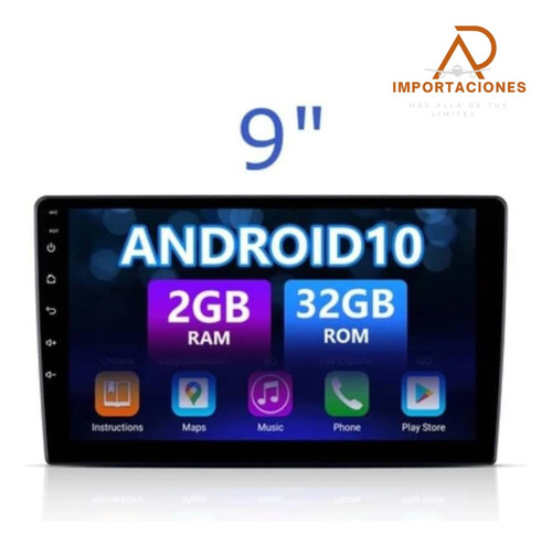 Pantalla Android 9 Con Subwoofer Y Ventilador 