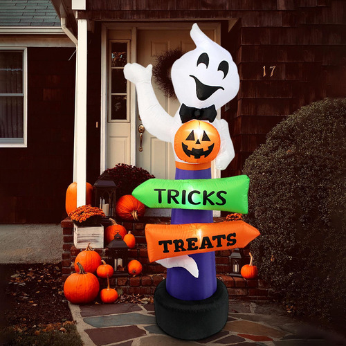Decoración Inflable De De Halloween, Calabaza Soplada,