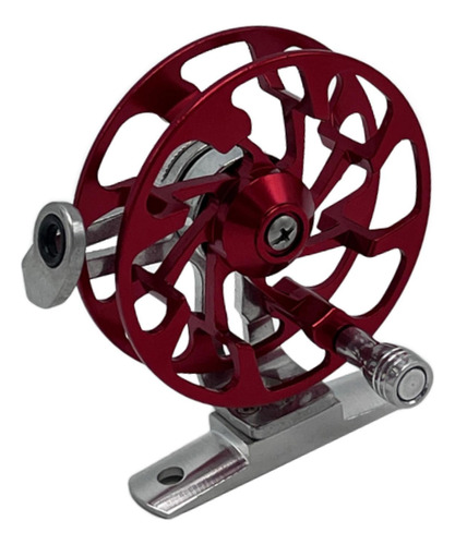 Carrete De Pesca Con Mosca, Carrete De Baitcasting Rojo