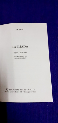 La Illíada -homero- Versión Resumida