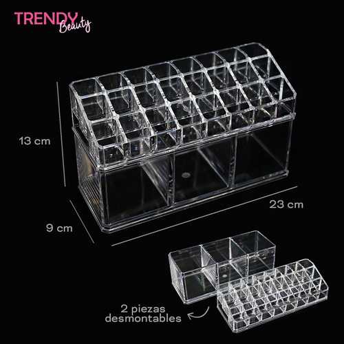 Organizador Cosméticos Desmontable Accesorios Dos En Uno H B