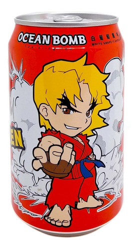 Té Gasificado Sabor Uva 330 Ml. Street Fighter