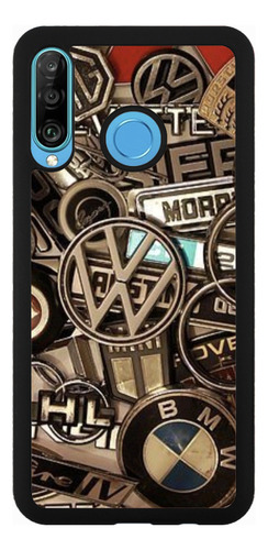 Funda Protector Para Huawei Carros Marcas Vip Gold