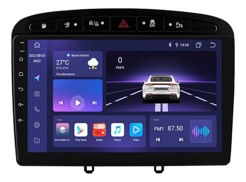 Estéreo Carplay 2+32g Para Peugeot 408 2012-2020