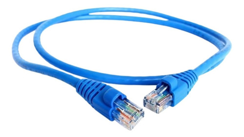 Cable Rj45 Patch Cord Cat6 1 Metro Certificado Azul