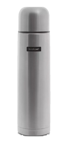 Termo 1 Lts Brogas Broksol Frío Calor 24hrs Acero Inox