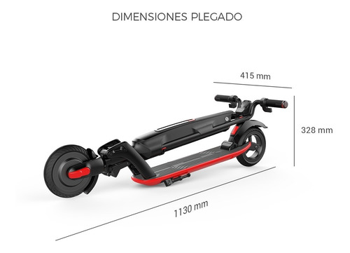 Imagen 8 de 12 de Monopatin Electrico Scooter Auton.30km Usb Rojo U1 Schoom