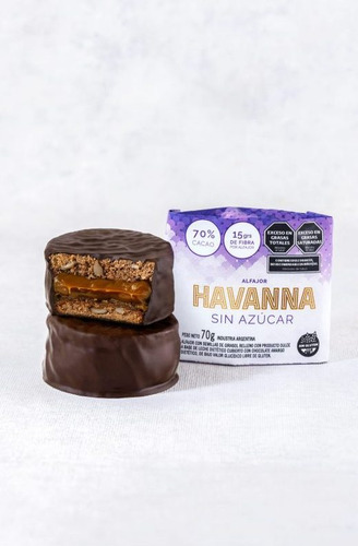Havanna Caja Alfajor Sin Azucar Libre De Gluten Sin Tacc