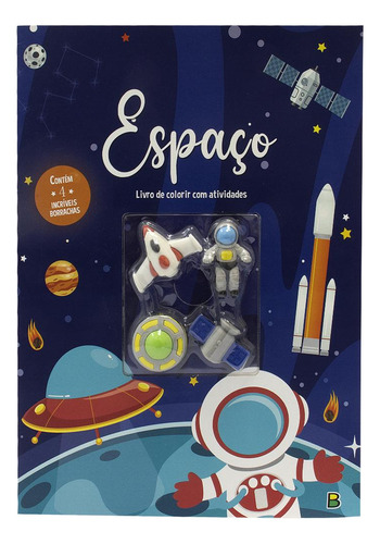 Aventuras Com Borrachas - Colorir & Atividades: Espaço, De Brijbasi Art Press Ltd., Vol. 1. Editorial Brasileitura, Capa Mole, Edição 1 Em Português, 2024