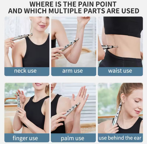 Pluma Electrónica De Acupuntura Masaje Relajación 9 Niveles