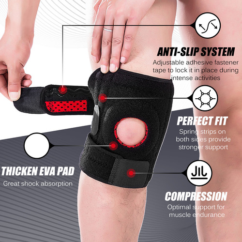 Rodillera O Con Almohadilla De Eva Y Spring Fitness Soft