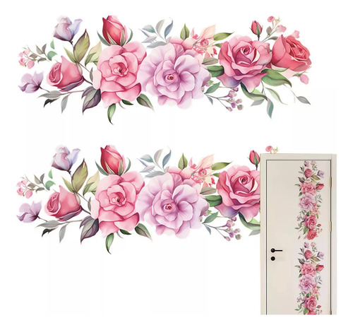 Adhesivos De Pared Para Decoración Floral, Para Dormitorio Y