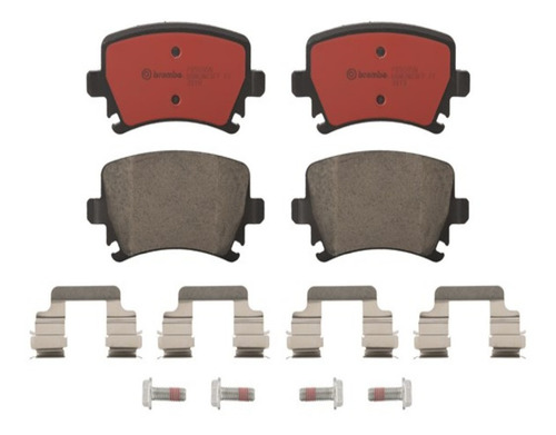 Balatas Brembo Audi Tts  2009 Traseras Cerámica