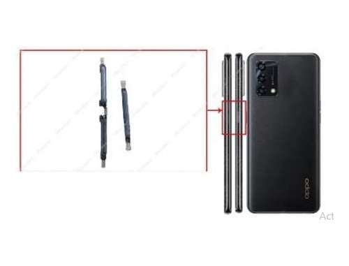 Botones Fisicos Laterales Para Oppo Reno 6 Lite / A74