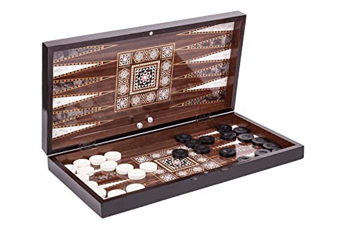 Juego De Mesa De Backgammon Turkish - 19' Para Bv92t