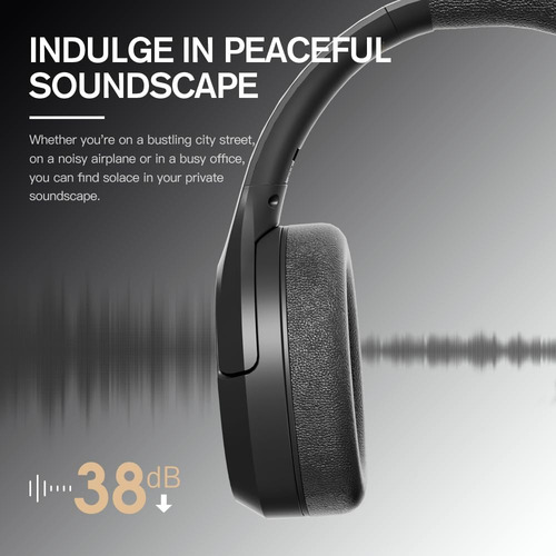 Audífonos Inalámbricos Ikf , Bluetooth 5.3, Anc, Color Negro