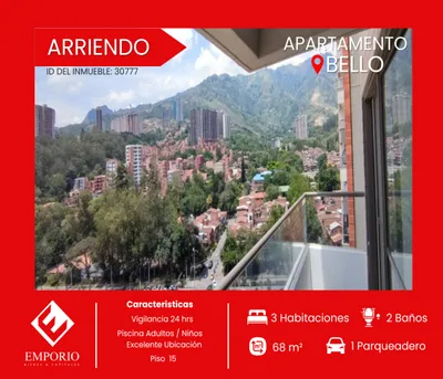 Apartamento en arriendo
