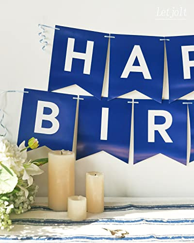 Cartel De Feliz Cumpleaños Azul Marino, Suministros De Fies